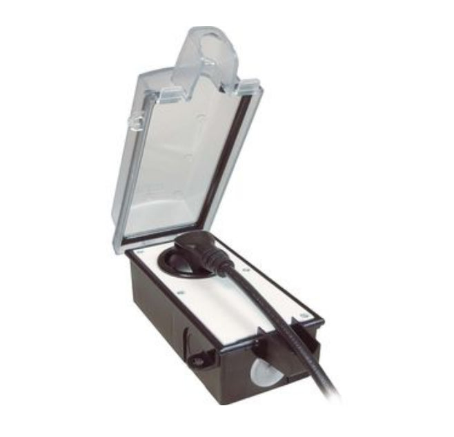 Bachmann lockable outdoor socket series 9015, 230V/16A