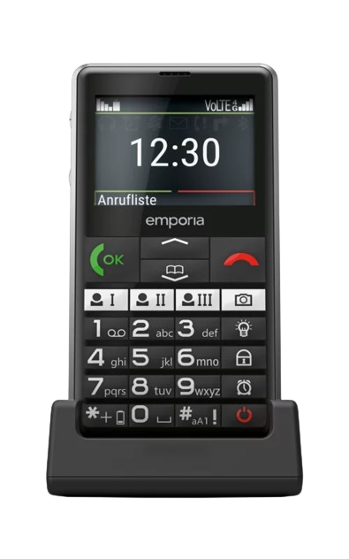 Emporia PURE LTE (V76) black, large button mobile phone