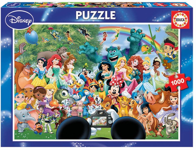 Educa Puzzle 9216297 - Marvelous World of Disney - 1000 piece puzzle