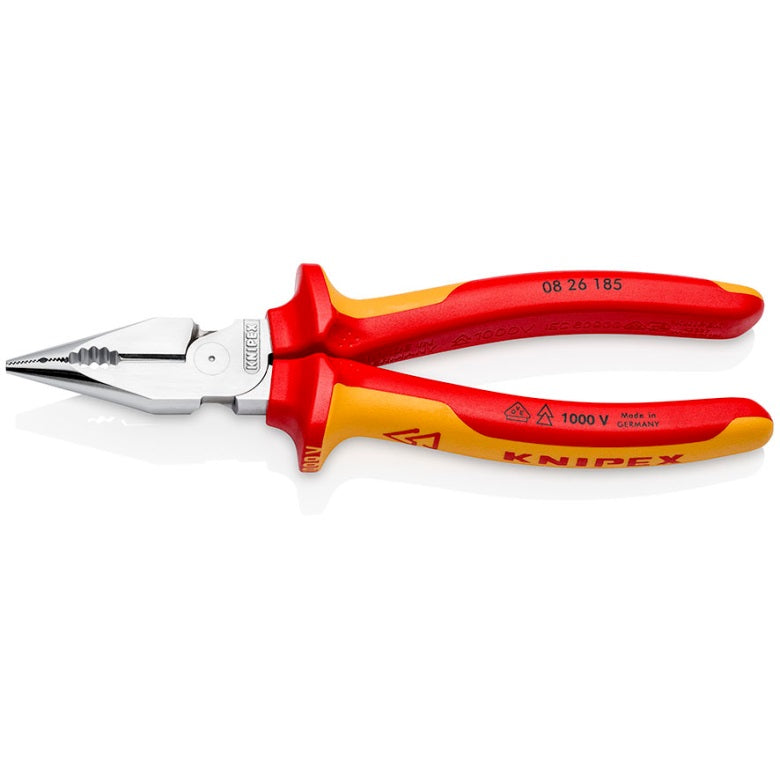 KNIPEX pointed combination pliers 185 mm, VDE
