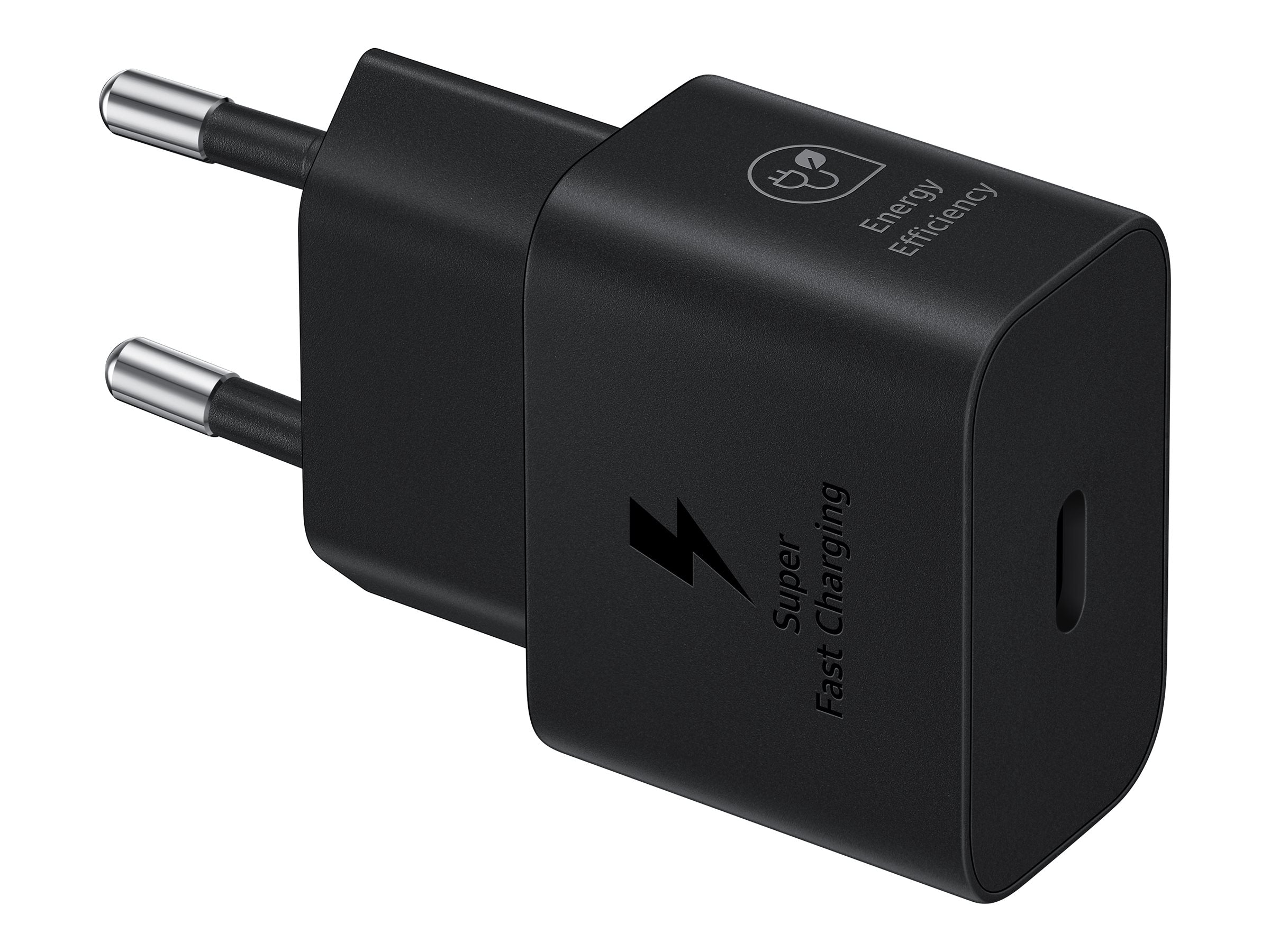 Samsung Fast Charger, USB-C, 25W with data cable, Black