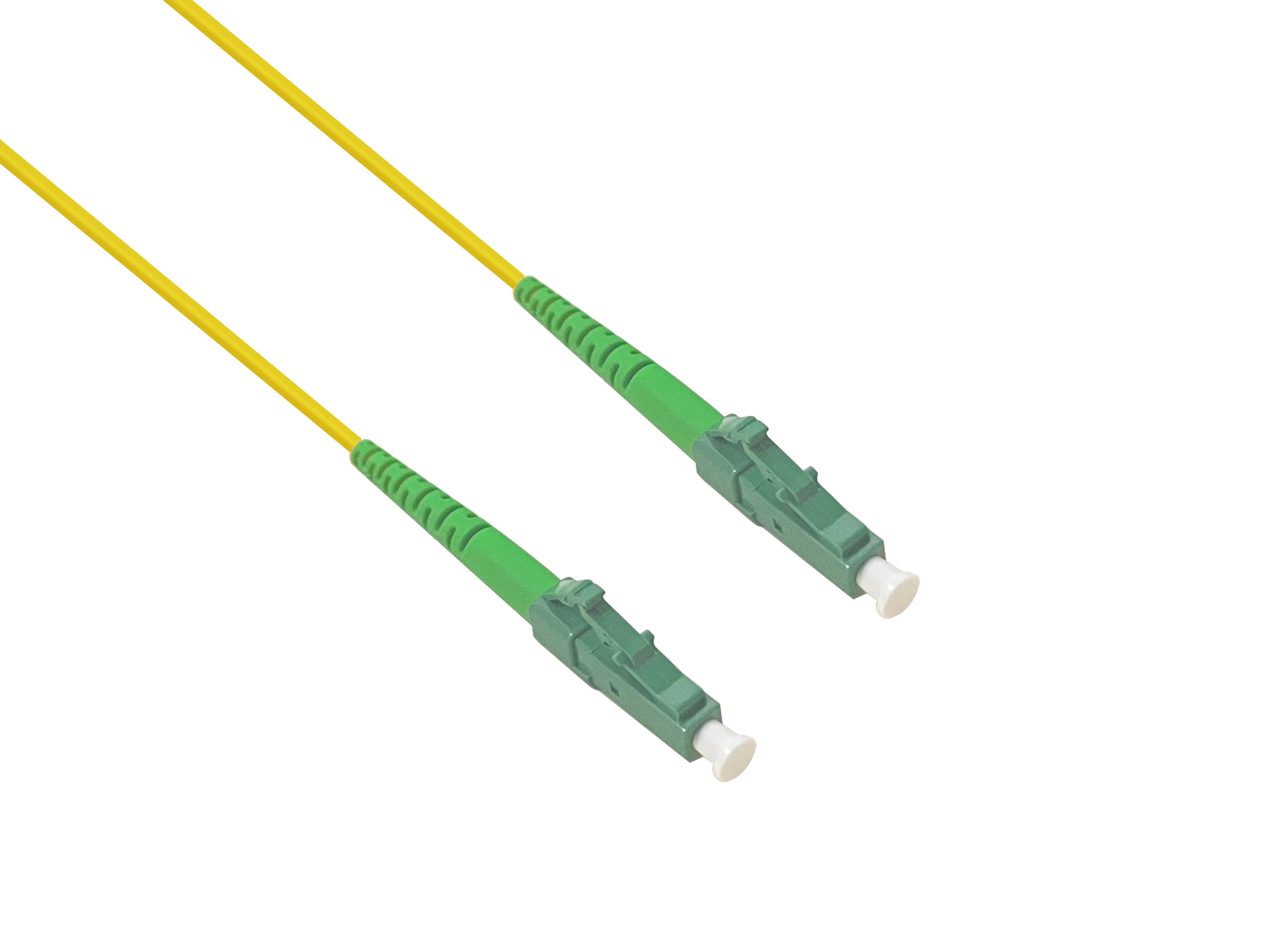 Helos fiber optic simplex patch cable LC/APC-LC/APC G657 9/125µm OS2, 20m