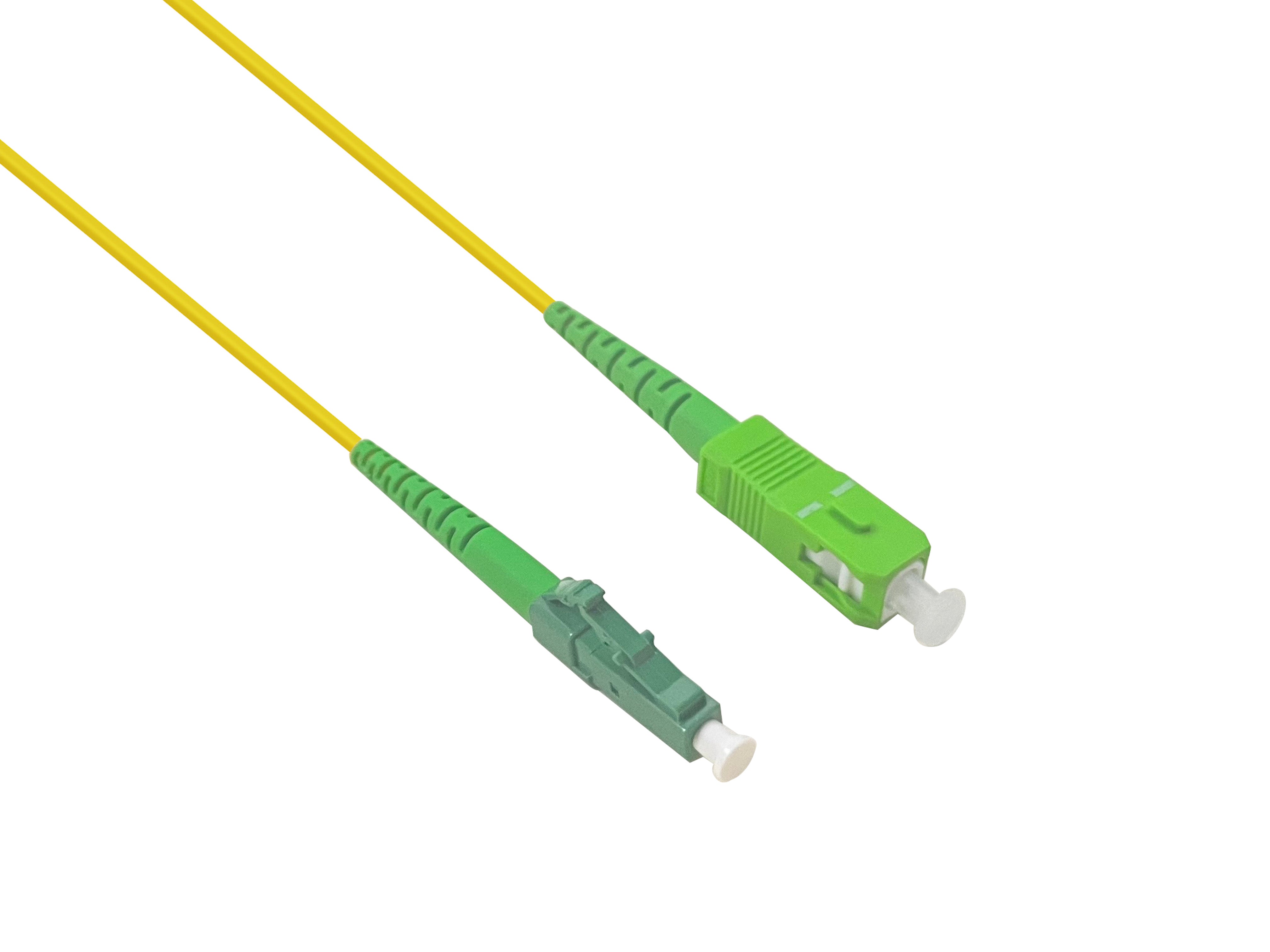 Helos fiber optic simplex patch cable SC/APC-LC/APC G657 9/125µm OS2, 20m
