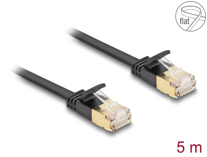 Delock RJ45 network cable Cat.6A plug to plug U/FTP 5 m black