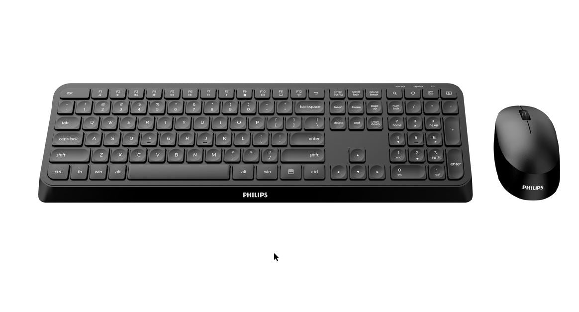 Philips SPT6307B keyboard set slim wireless