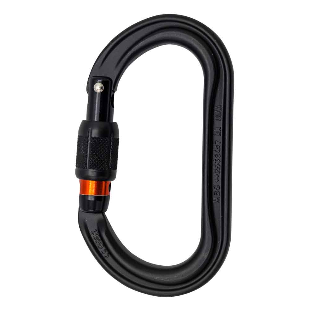 Petzl M33A SLN OK SCREW-LOCK CARABINER BLACK