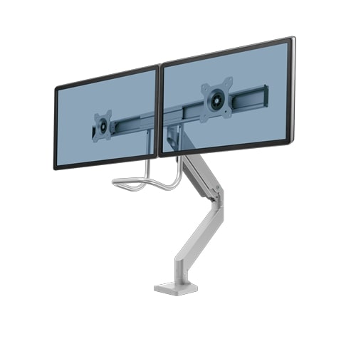 Fellowes Doppelmonitorarm Eppa Crossbar silber