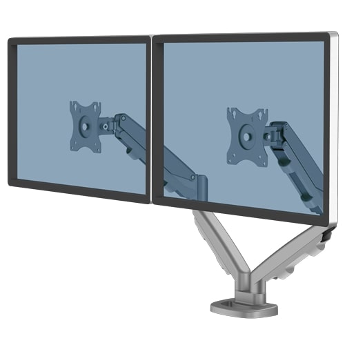 Fellowes Doppelmonitorarm Eppa silber