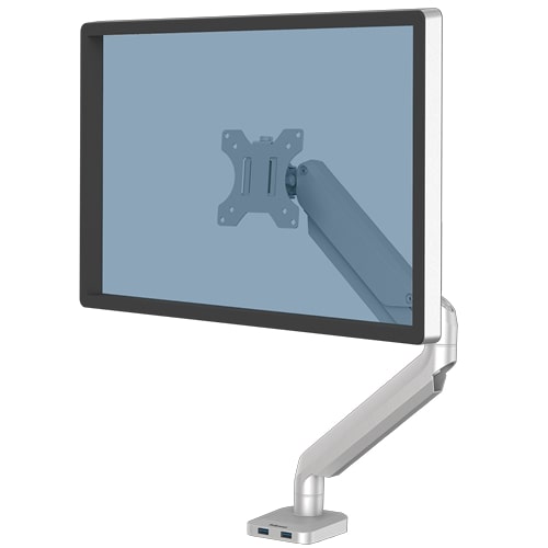 Fellowes single monitor arm Platinum Series silver