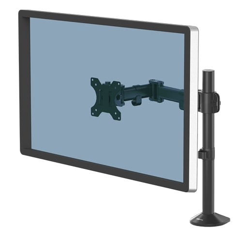 Fellowes single monitor arm reflex black
