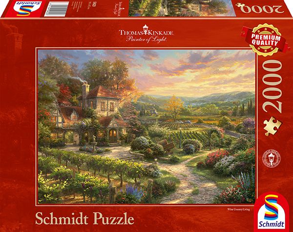 Thomas Kinkade - In the Vineyards - 2000 piece puzzle