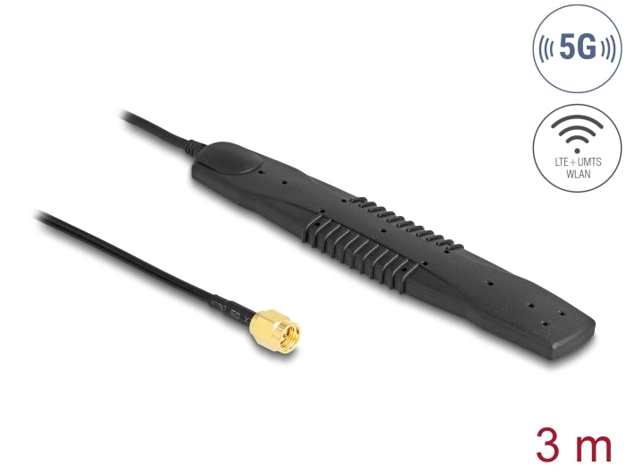 Delock 5G LTE, WLAN Antenne SMA Stecker 2,5 dBi omnidirektional
