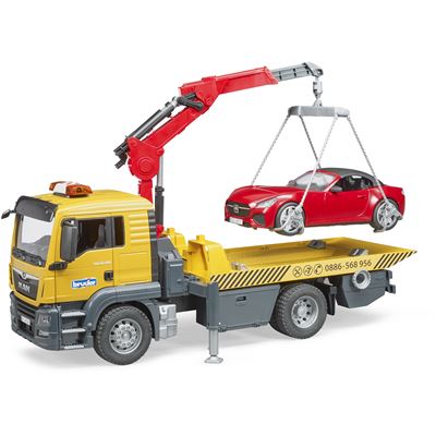 Bruder 03750 - MAN TGS tow truck with Roadster light and sound, 1:16