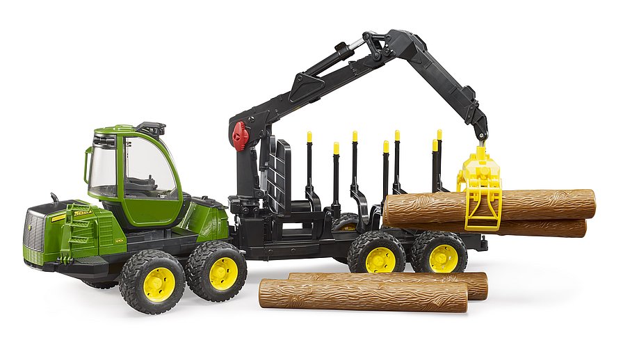Bruder 02133 - John Deere 1210E forwarder with grapple, 1:16