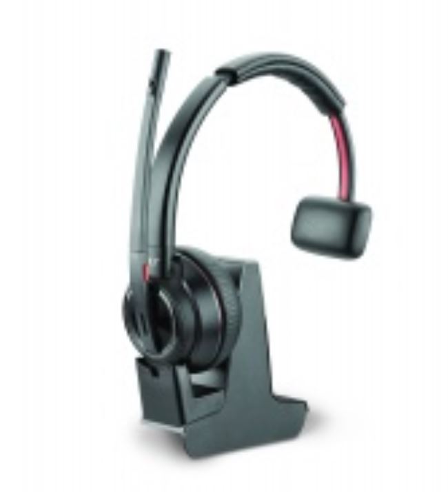 HP Poly replacement headset including charging attachment for Savi 8210