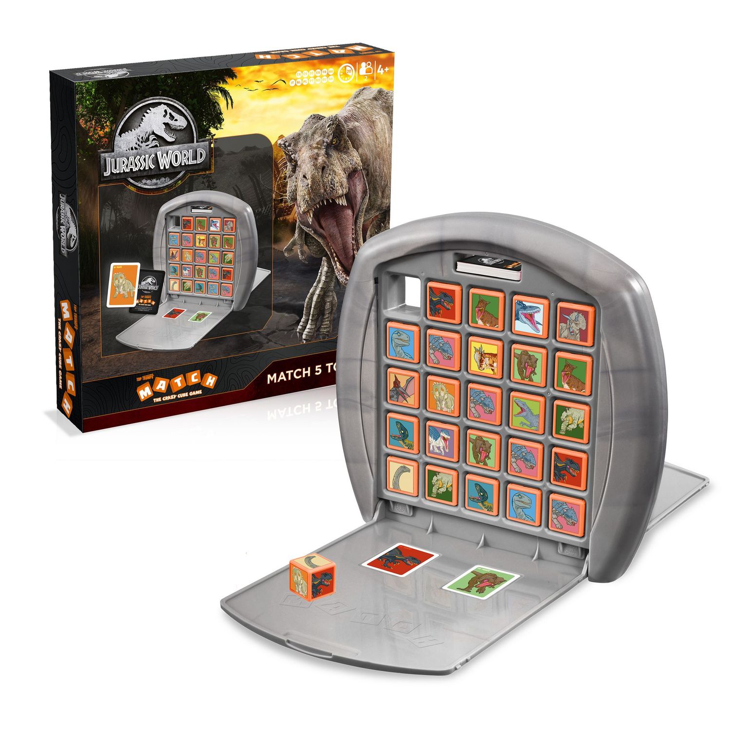 Winning Moves 46657 - Match: Jurassic World - Dice Game