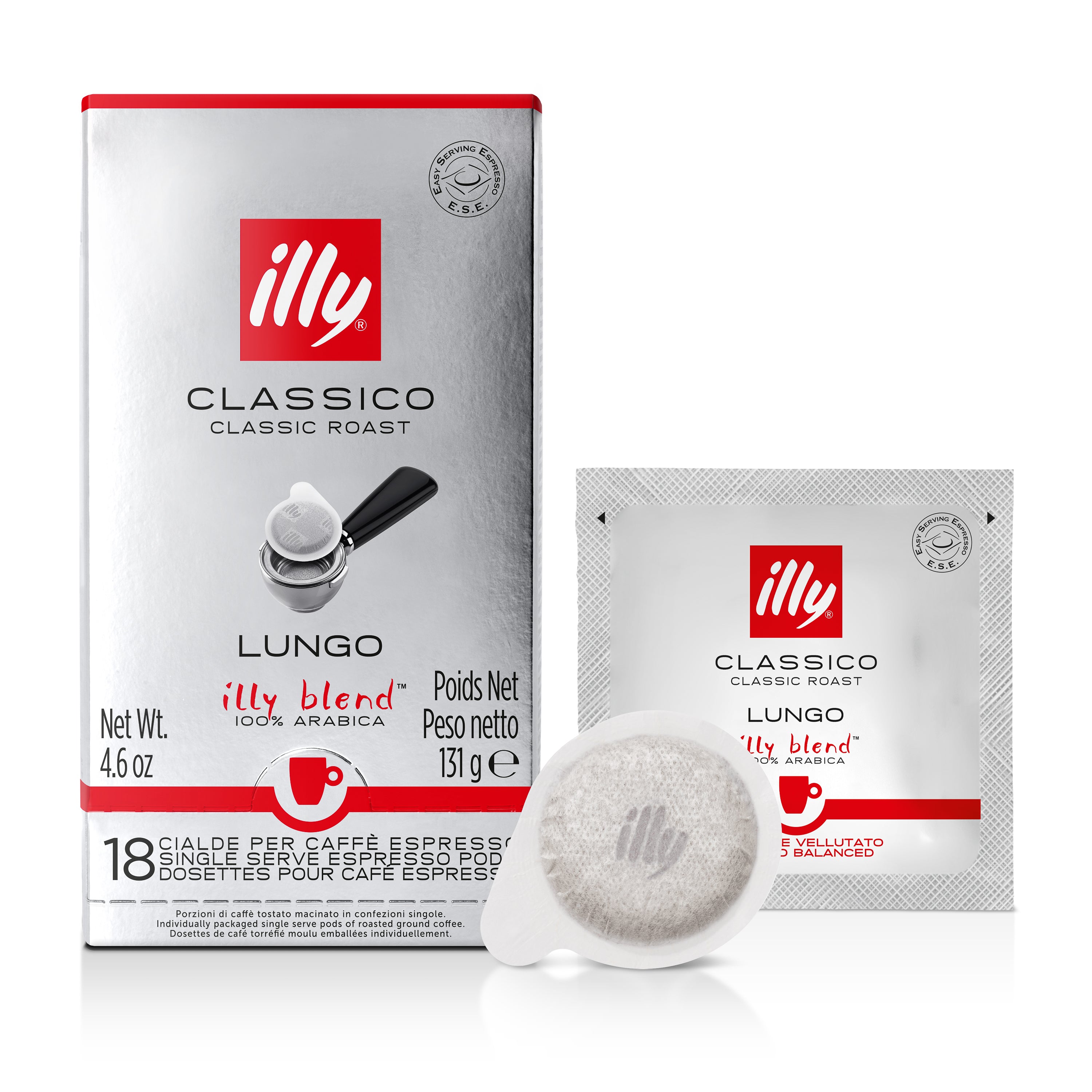 illy ESE-Pads Classico Lungo 18 Stück