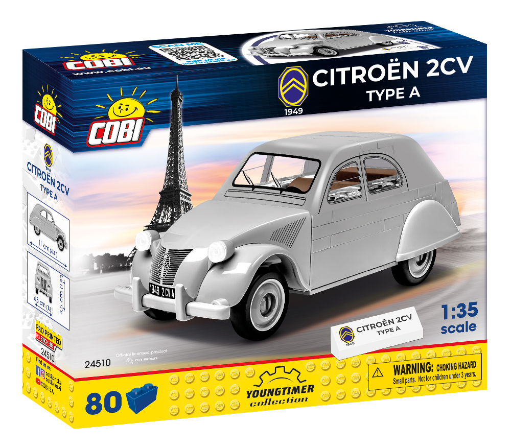 Cobi 24510 - Construction toy - Citroen 2CV Type A (1949)
