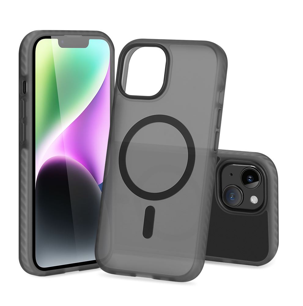 Nevox StyleShell Invisio - iPhone 15 compatible with MagSafe, black