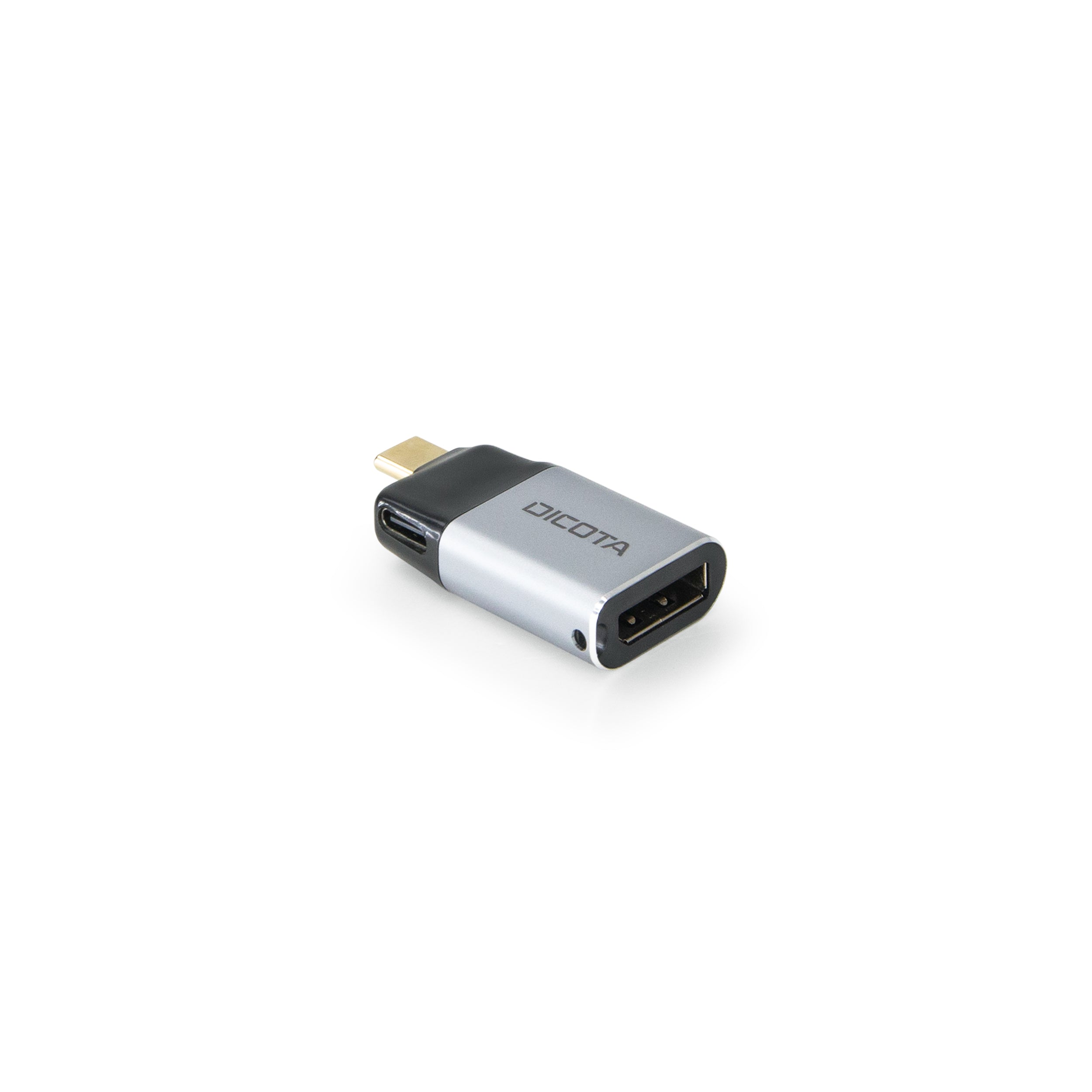 Dicota USB-C to Display Port Mini Adapter with PD (8k/100W) silver