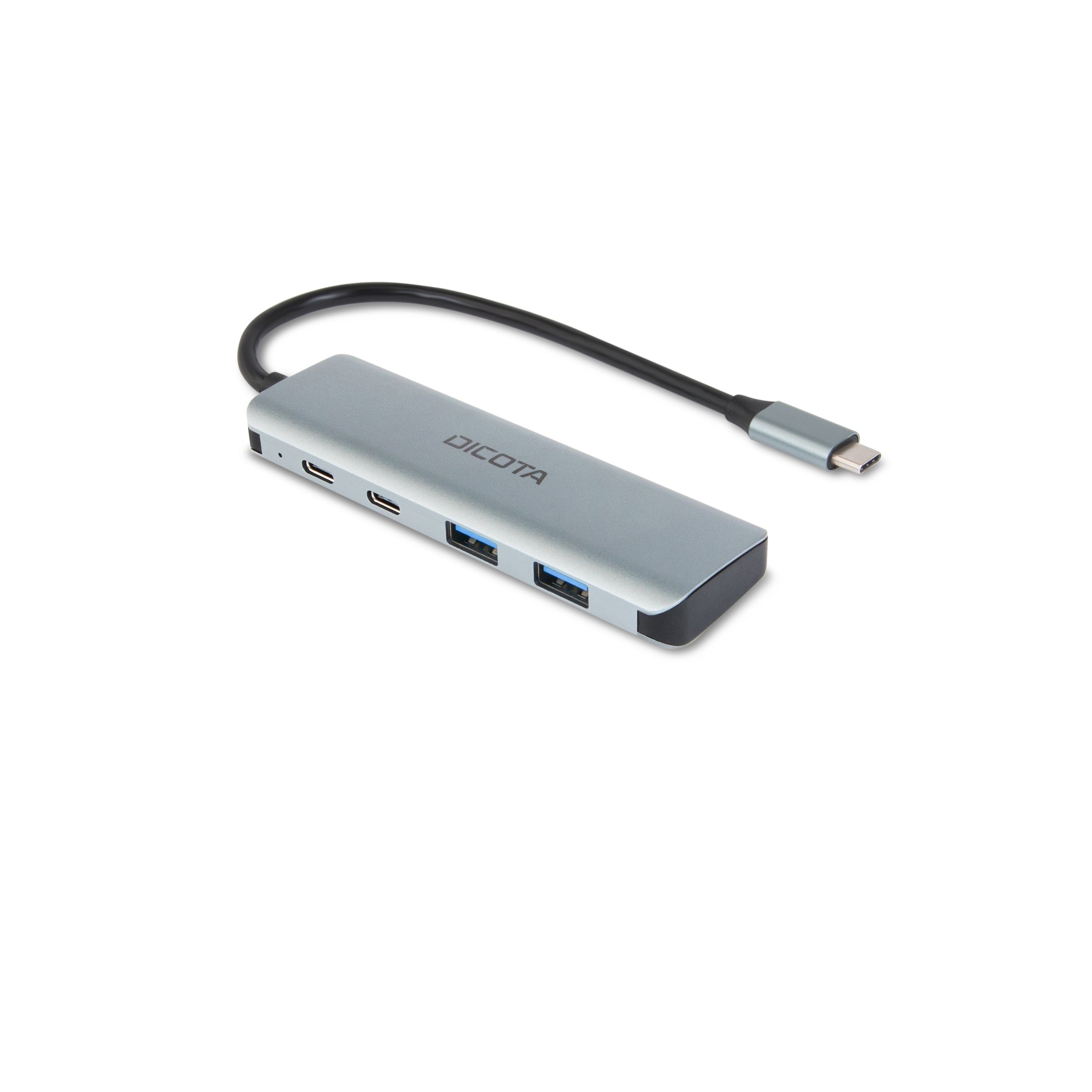 Dicota USB-C 4-in-1 high-speed hub 10 Gbps silver