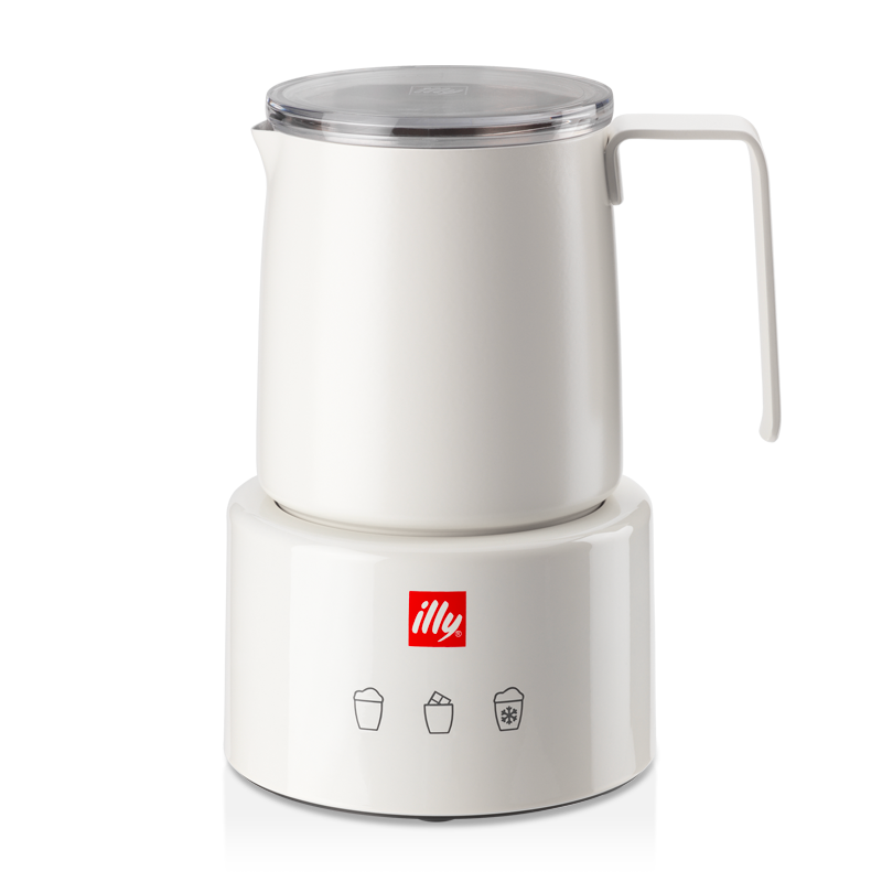 illy milk frother white by Piero Lissoni