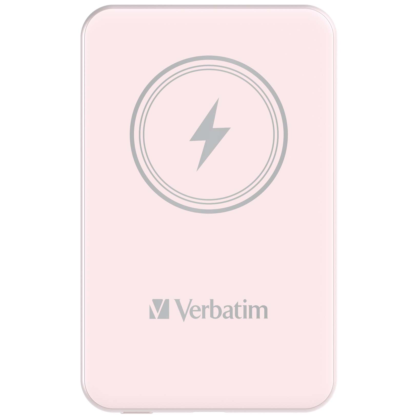 Verbatim Charge 'n' Go Magnetic Power Bank 5000 mAh pink