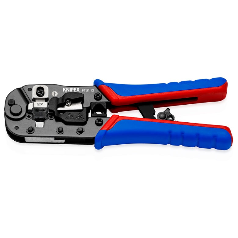 KNIPEX Crimping pliers for RJ45 Western plugs, 190 mm
