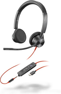 HP Poly Blackwire C3325-M Stereo USB-C/A & 3.5mm