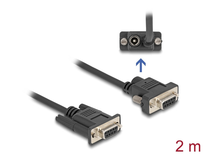 Delock Serial Cable RS-232 D-Sub9 Female 2 m