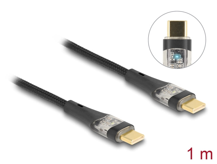 Delock USB 2.0 fast charging cable USB Type-C™ connector 1 m