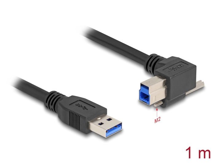 Delock USB 5 Gbps cable USB Type-A male straight 1 m black