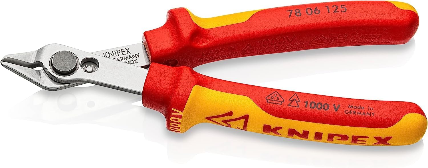 KNIPEX Electronic-Super-Knips® 125 mm, INOX, VDE