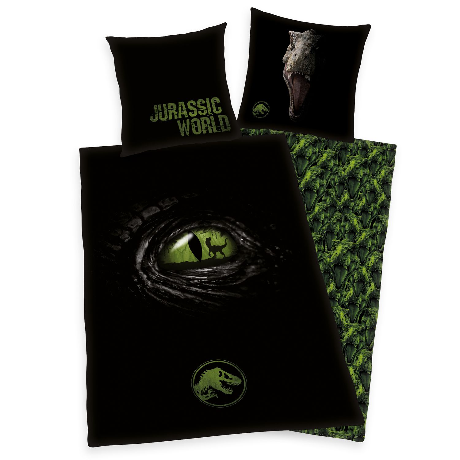 Jurassic World bed linen Renforcé - 80 x 80 + 135 x 200 cm