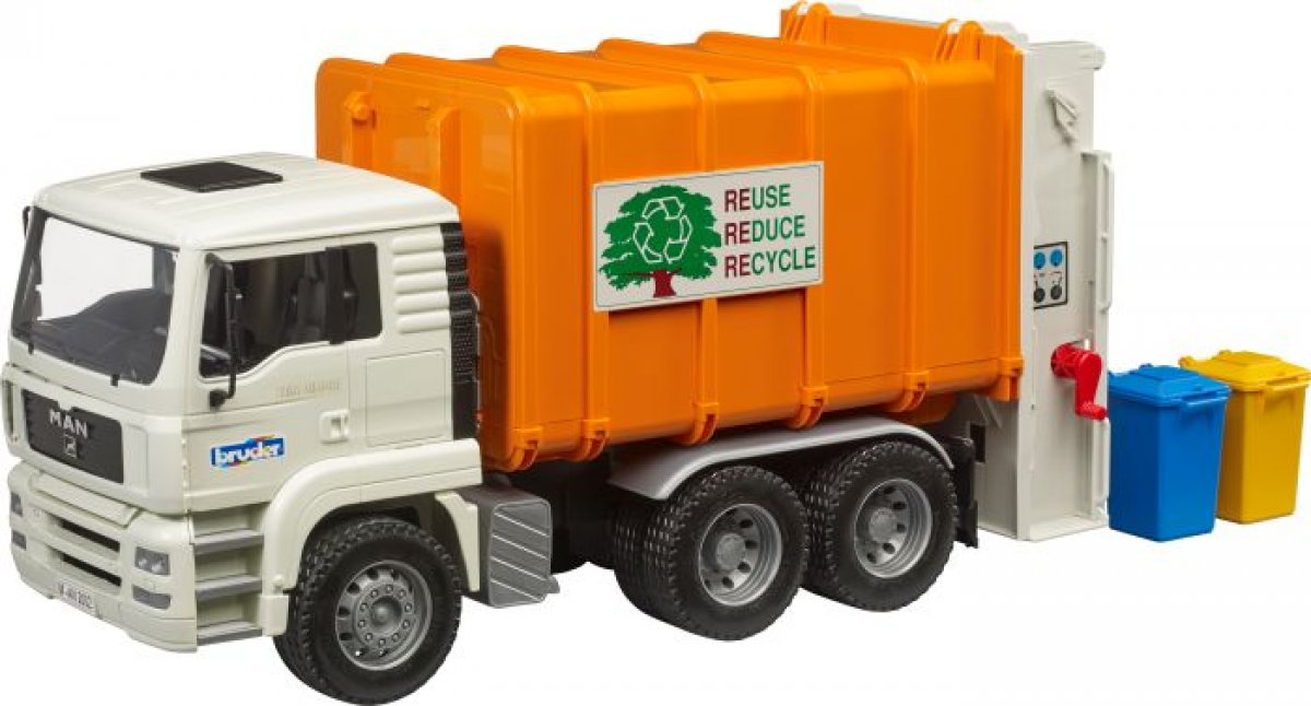 Bruder 02772 - MAN TGA rear loader garbage truck