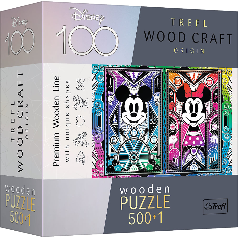 Disney Mickey & Minnie Mouse - Holz Puzzle 500 + 1 Teile