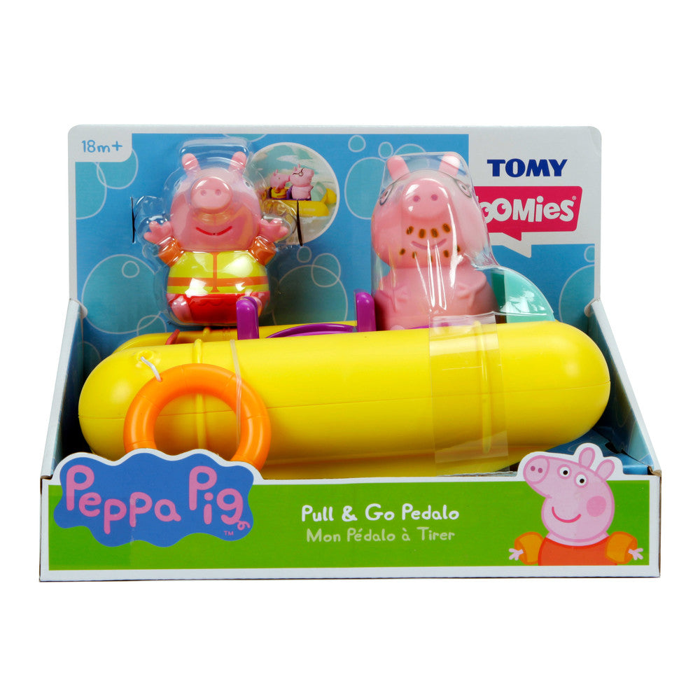 Tomy E73107 - Peppa Pig Pedalo with Papa Pig - Bath Toy