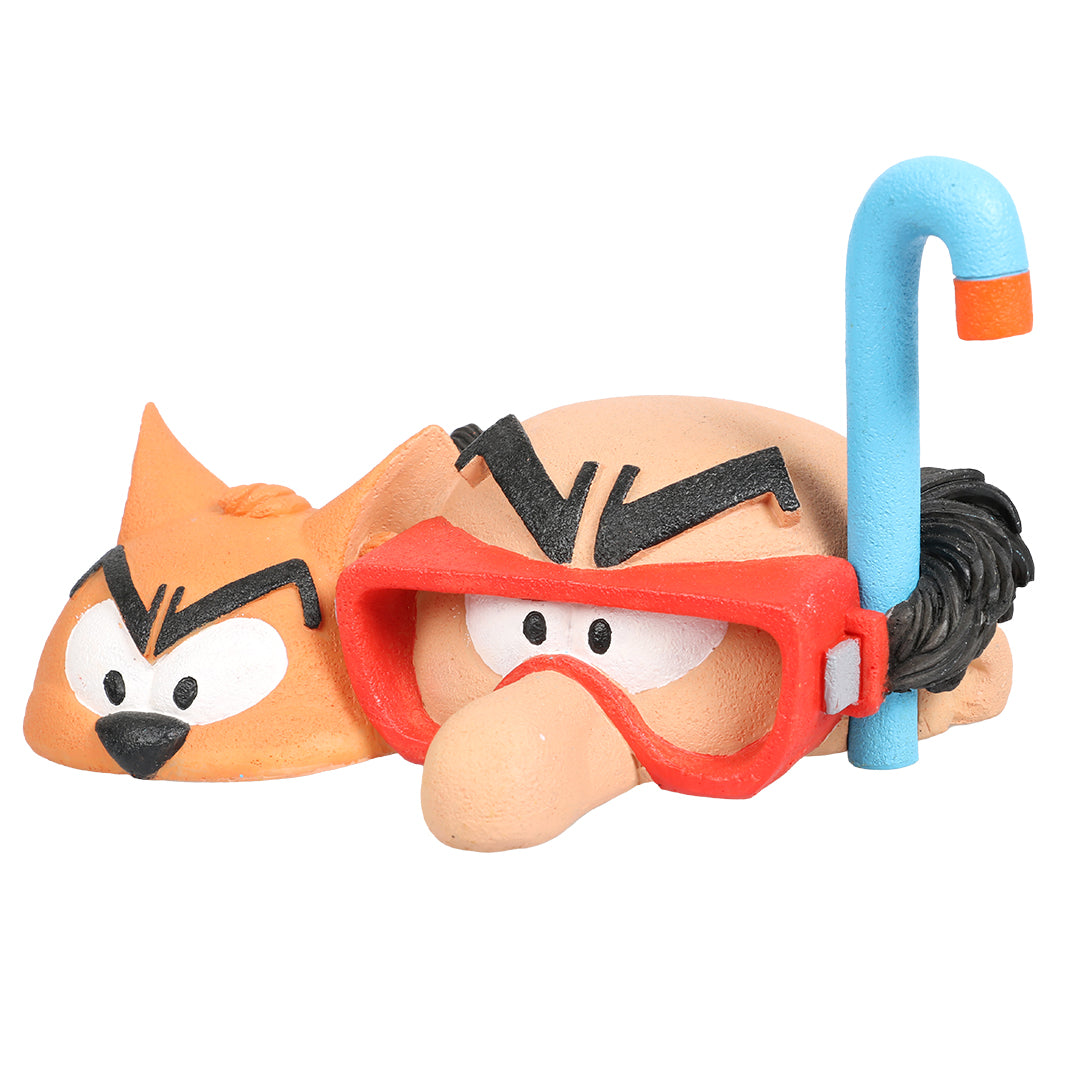 Schlümpfe: Gargamel & Azrael mit Schnorchel - Figur