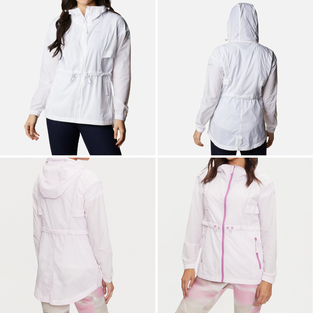 Women's windbreaker jackets by Columbia