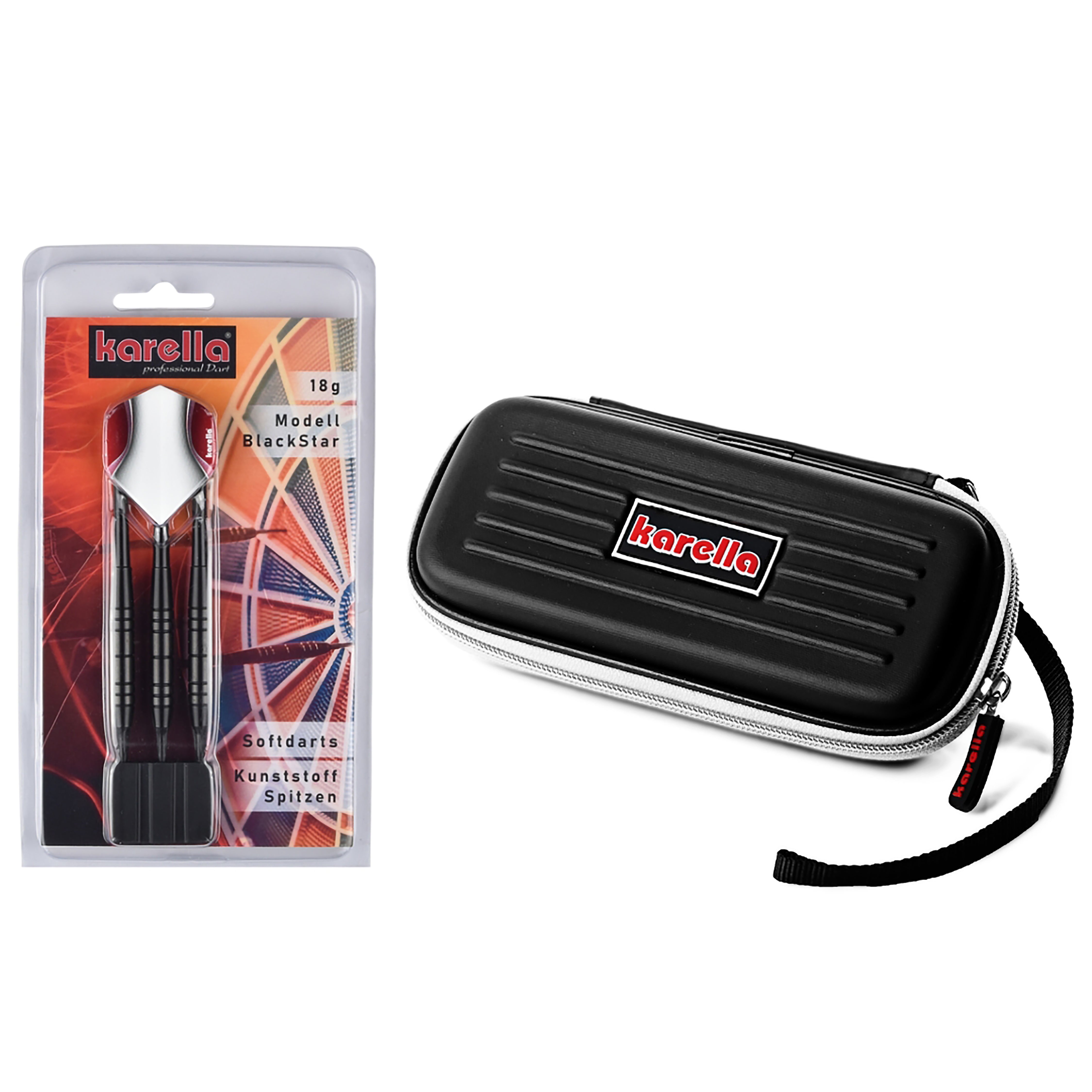 Dart set Winner Blackstar soft + dart case