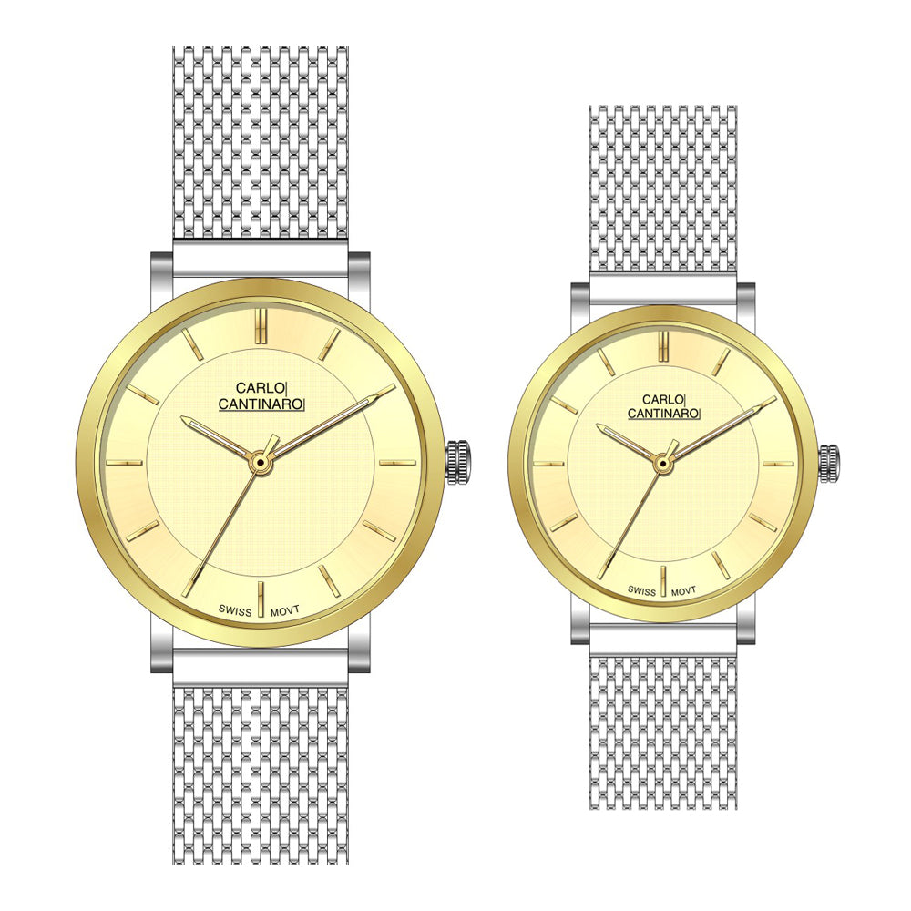 Carlo Cantinaro CC3001SM005 partner set women's watch men's watch