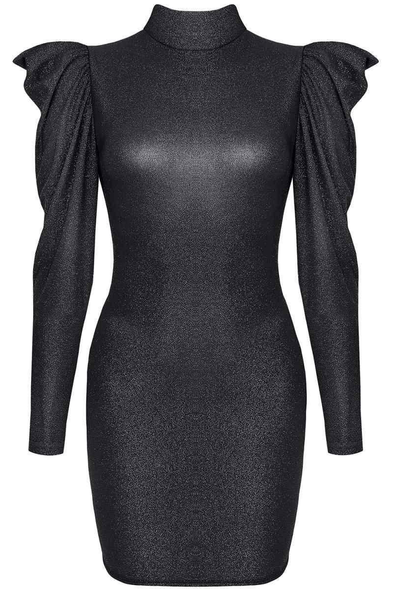 black mini dress CADR005 by Demoniq Carnival Party Line