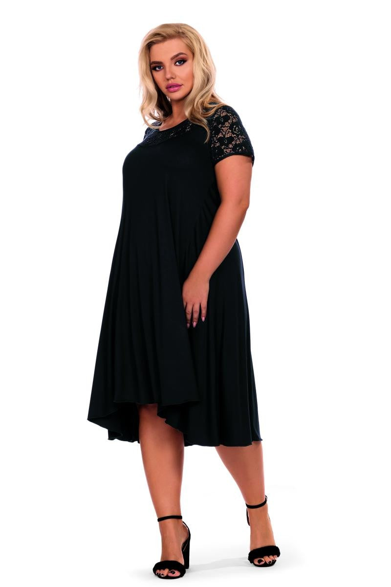 Schwarzes Nachtkleid H182210 - 3XL