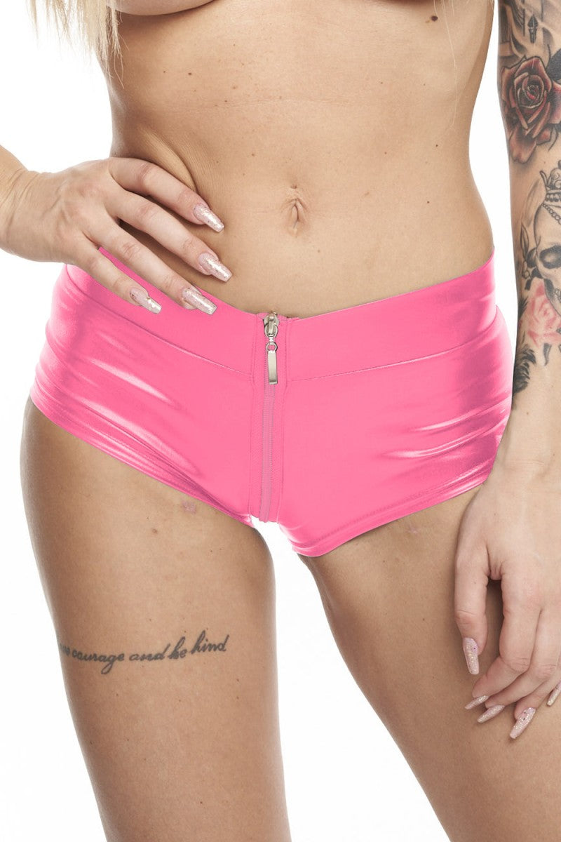 Pinke Wetlook Shorts SH032 - M