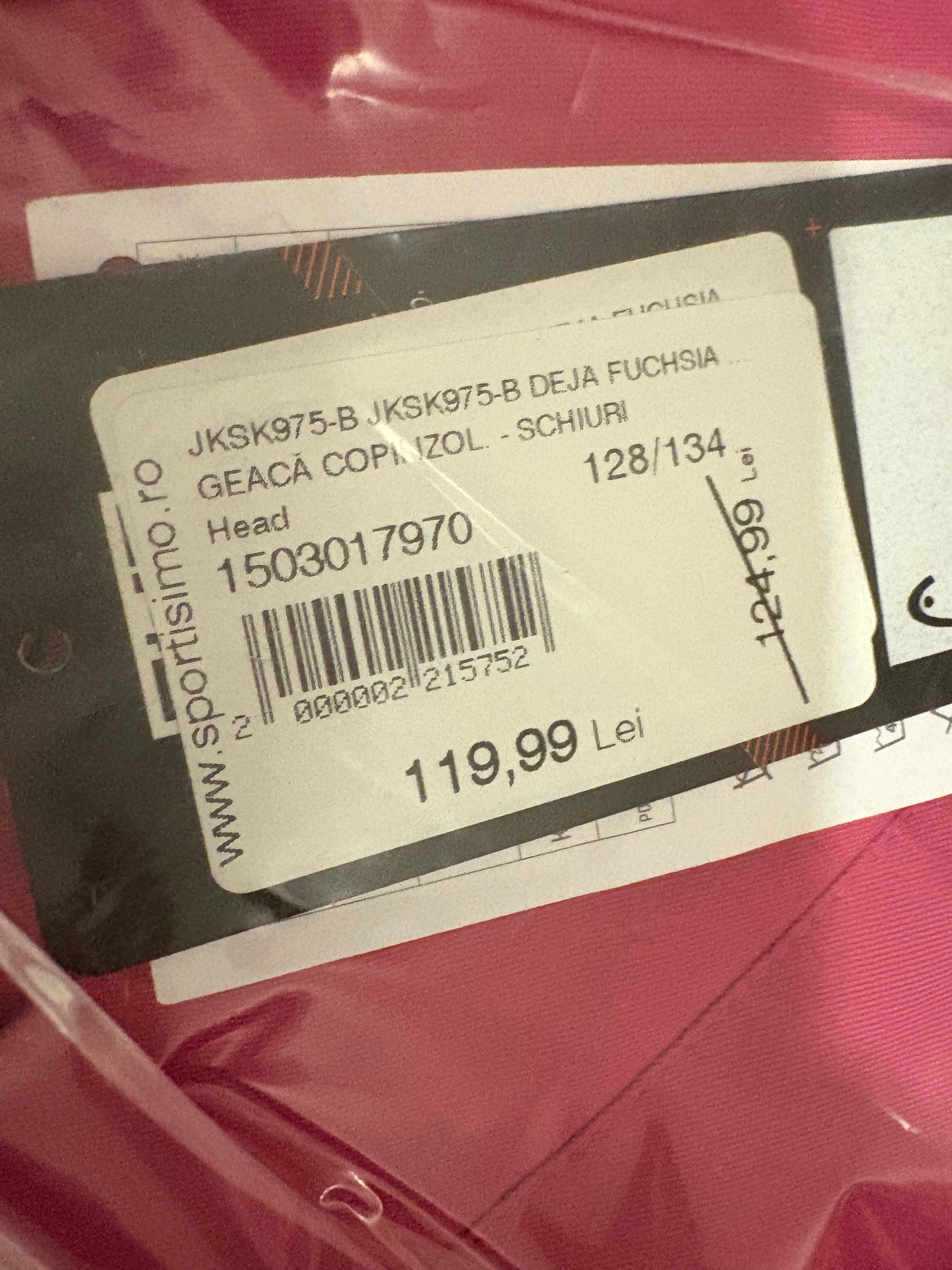 HEAD hooded B fuchsia ski jacket JKSK975 B size S M