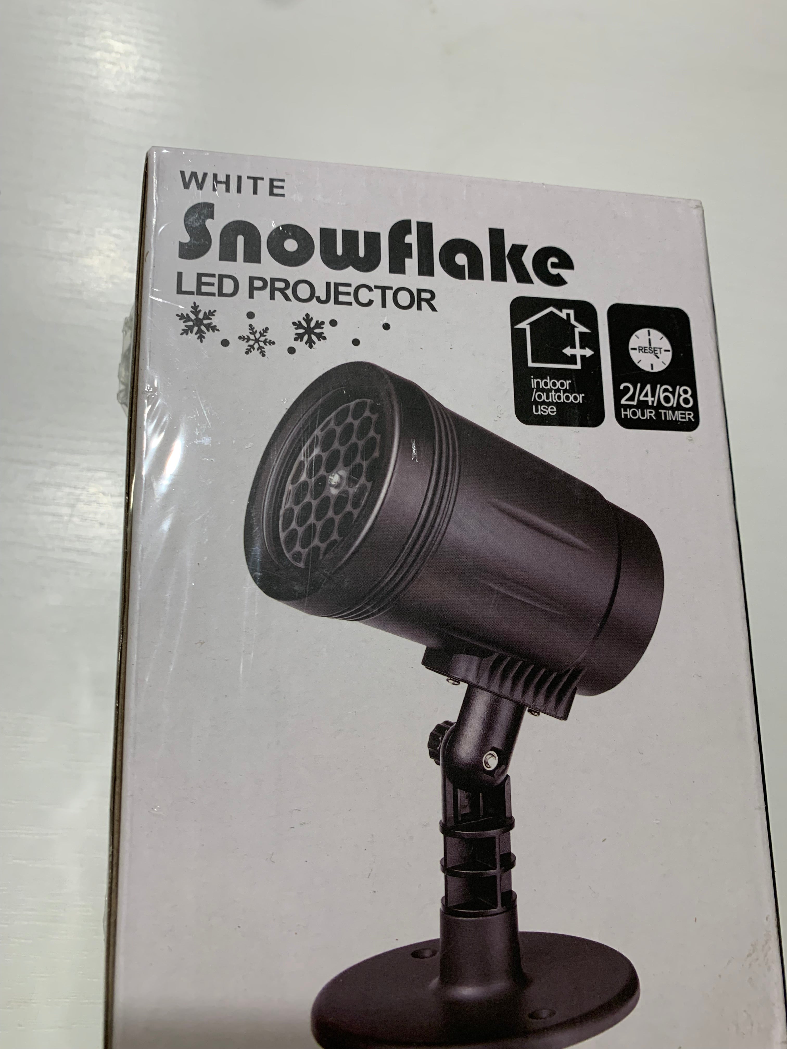 LED Projection Lamp, Snowflake Projector, Waterproof