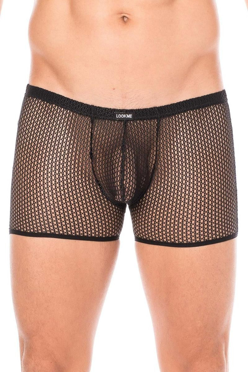 black mesh boxer shorts 2007-67 by Look Me