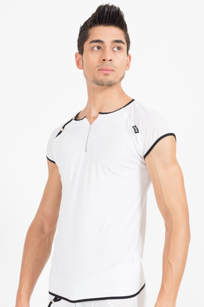 white/black V-shirt Mixing 43-77 by Look Me
