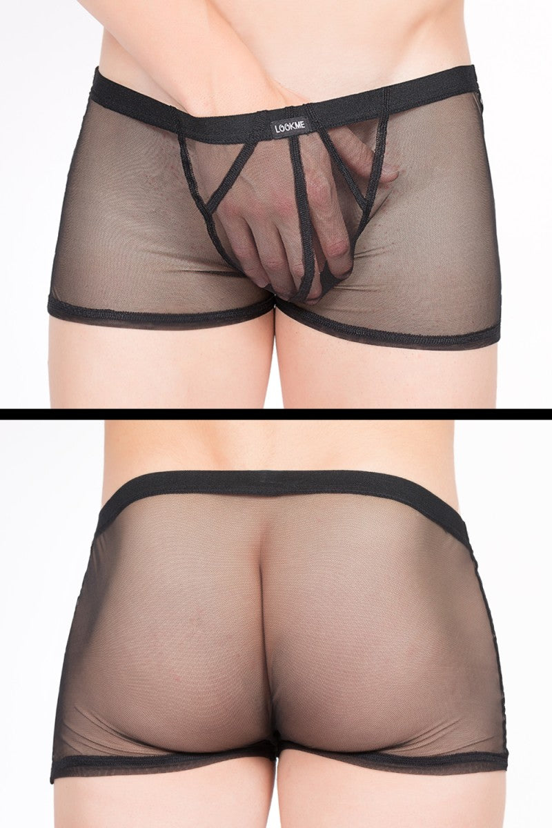 black Boxer Short Malibu 2 92-67 by Look Me