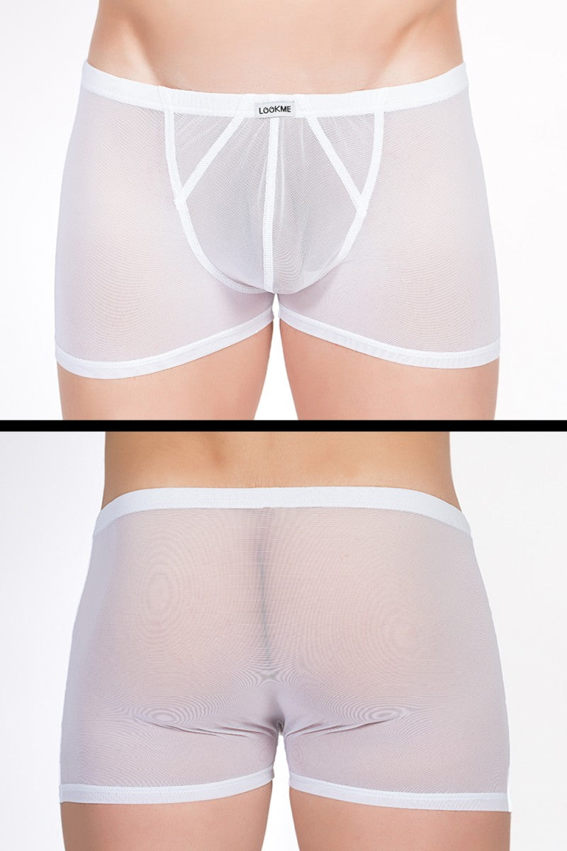 white Boxer Short Malibu 2 92-67 by Look Me